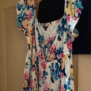 Torrid. Floral Women's Dress Multicolor